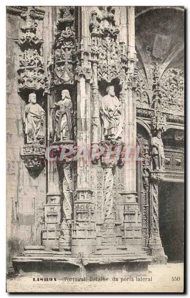 Lissabon — Detail der Seitenpforte — Martins & Silva, Nr. 550 - Vorderseite