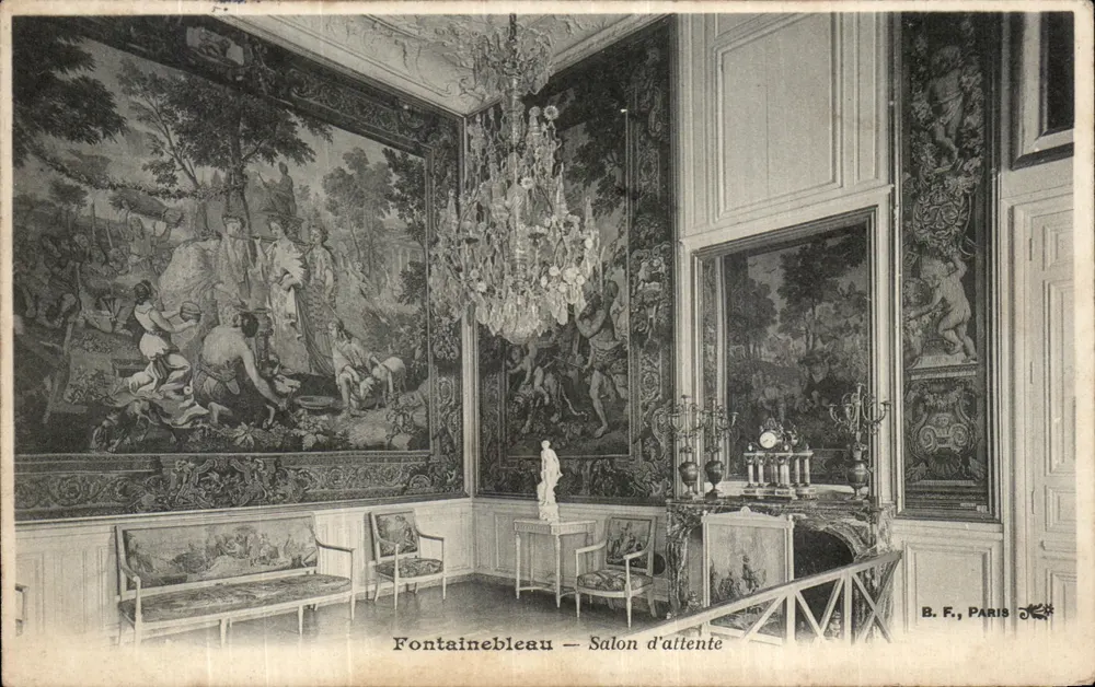 Fontainebleau — Salão de espera — B. F., Paris - Frente