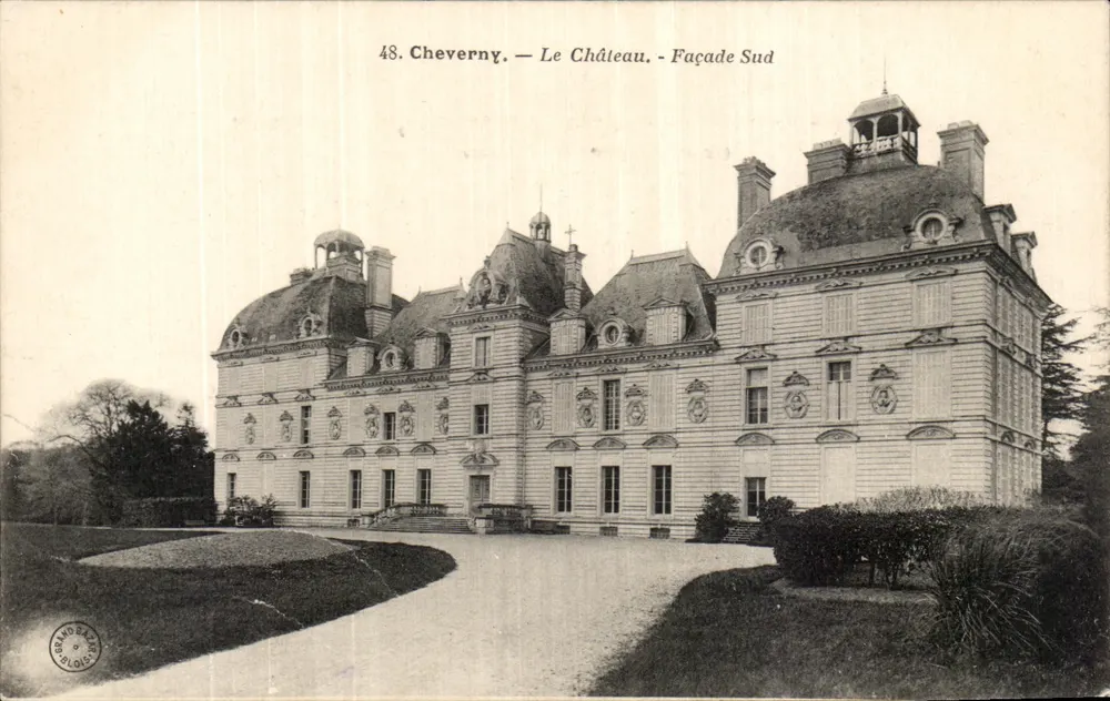Cheverny — O Castelo — Fachada Sul — Editor S. BLOCH, n°48 - Frente