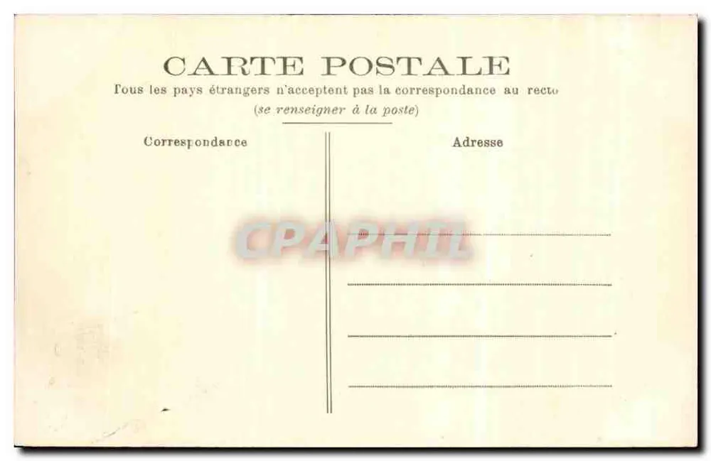 Chambord (Loir-et-Cher) — O Castelo, fachada Sul — GB 4, editor Brand & Cours - Verso