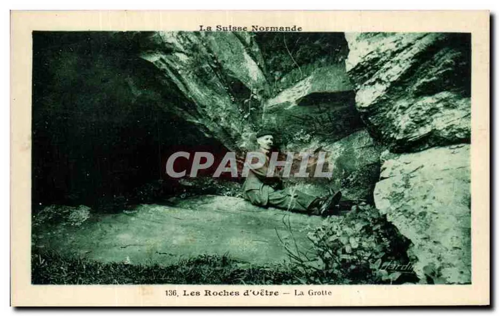 As Rochas d'Oêtre — A Gruta — Edição de Arte E. Jardin, Rue St Jacques, Condé-sur-Trêfle - Frente