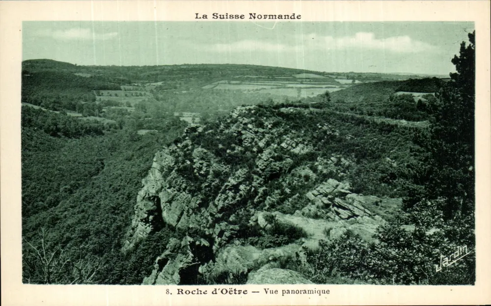 Normandische Schweiz — Roche d'Oëtre — Panoramablick — Jardin - Vorderseite