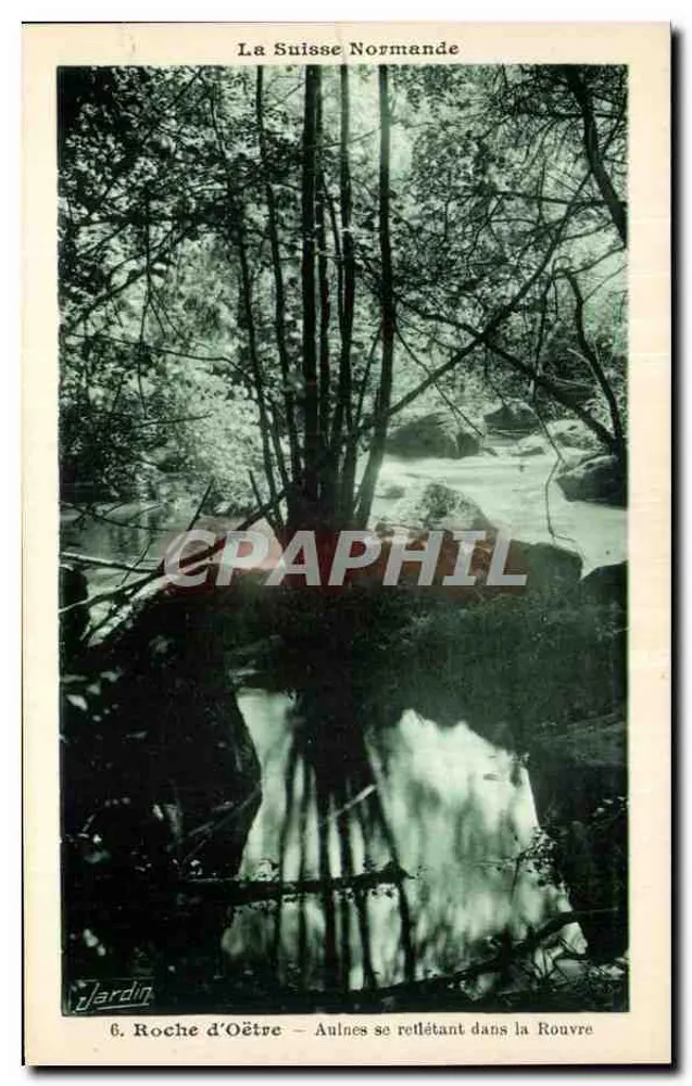 Roche d'Oëtre — Aulnes, die sich in der Rouvre spiegeln — Jardin, n°6 - Vorderseite