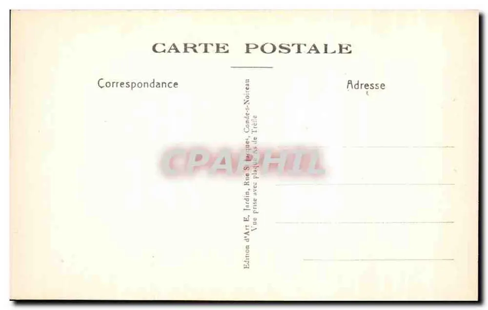 Roche d'Oëtre — Aulnes, die sich in der Rouvre spiegeln — Jardin, n°6 - Rückseite
