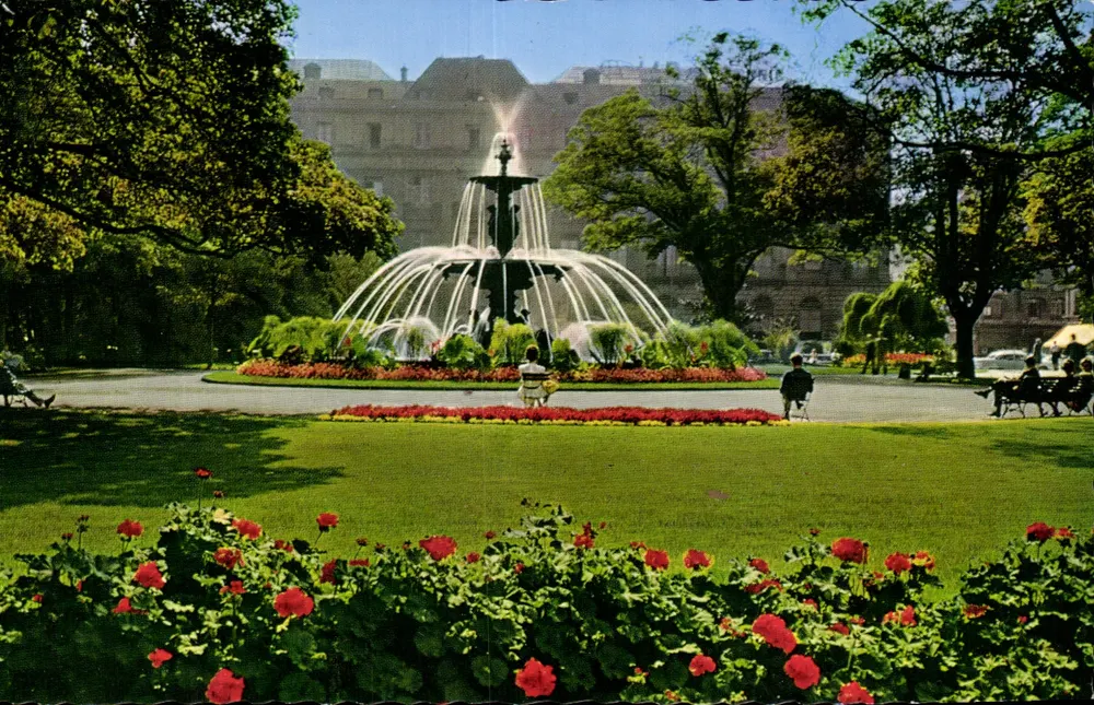 Genebra - Jardim Inglês — Edições G. D'Aguanno, n°1068 - Frente