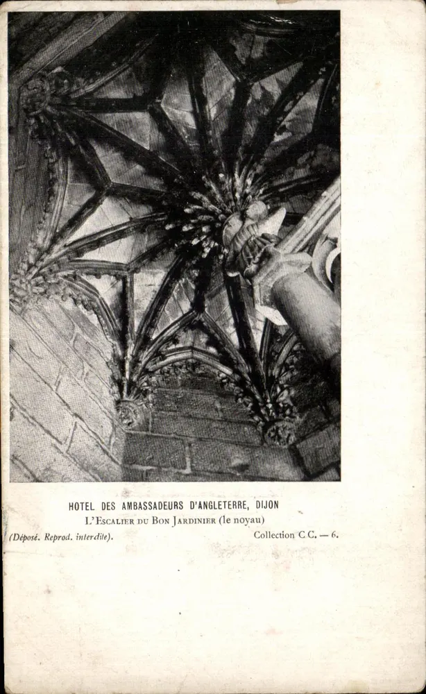Hotel der Botschafter Englands, Dijon — Die Treppe des Guten Gärtners — Sammlung C.C. — 6. - Vorderseite