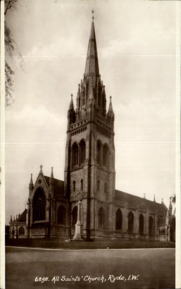All Saints' Church, Ryde, I.W. — Serie 'Sunshine' — Verlag E. A. Sweetman & Son - Vorderseite