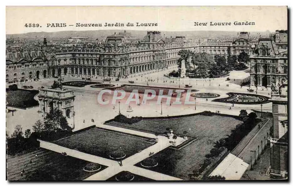 Paris — Neuer Louvre-Garten — 4589 - Vorderseite