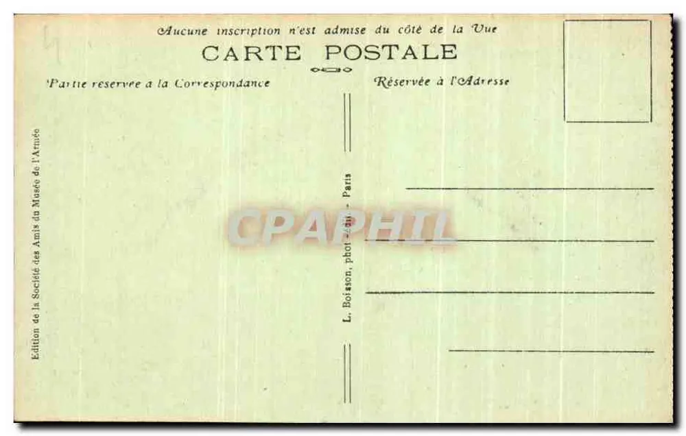 Hôtel des Invalides — Eingang zur Esplanade — J. H. — n° 244 - Rückseite