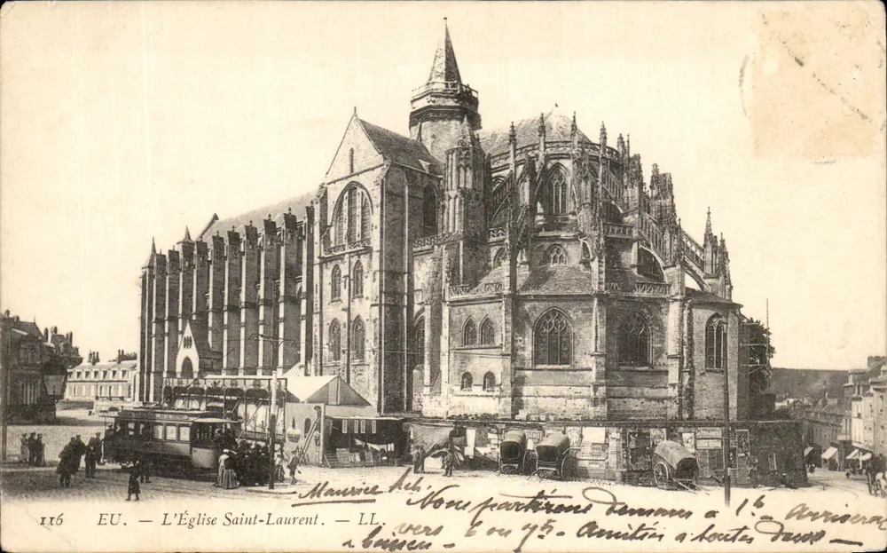 Eu — Katedra św. Laurenta — Maurice Leh. n°116 - Awers