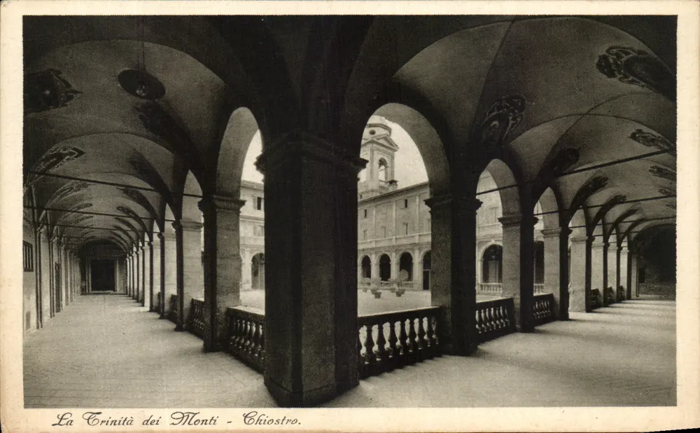 Die Trinità dei Monti - Klostergarten - Vorderseite