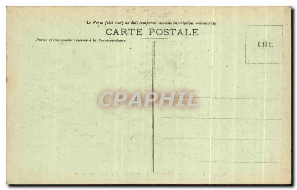 Wald von Fontainebleau — Ein Waldweg — Unbekannter Verleger, Nr. 396 - Rückseite