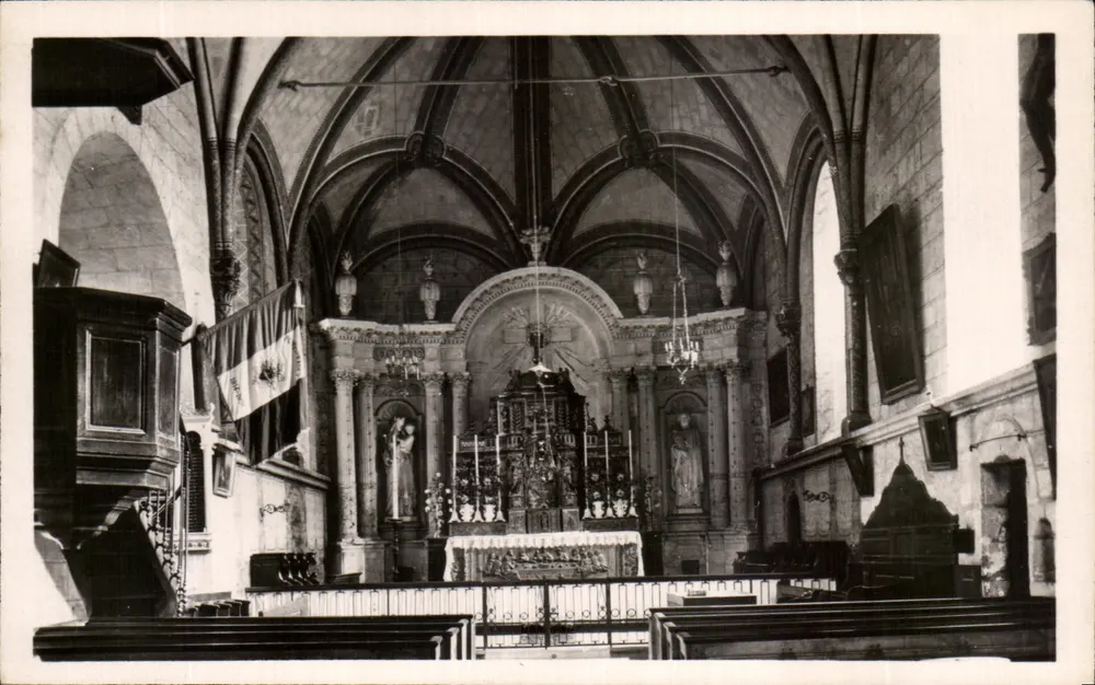 Innenansicht der Kirche Saint-Michel — Fontevrault-l'Abbaye — Verlag Masselin, Saint-Symphorien (Loir-et-Cher) - Vorderseite