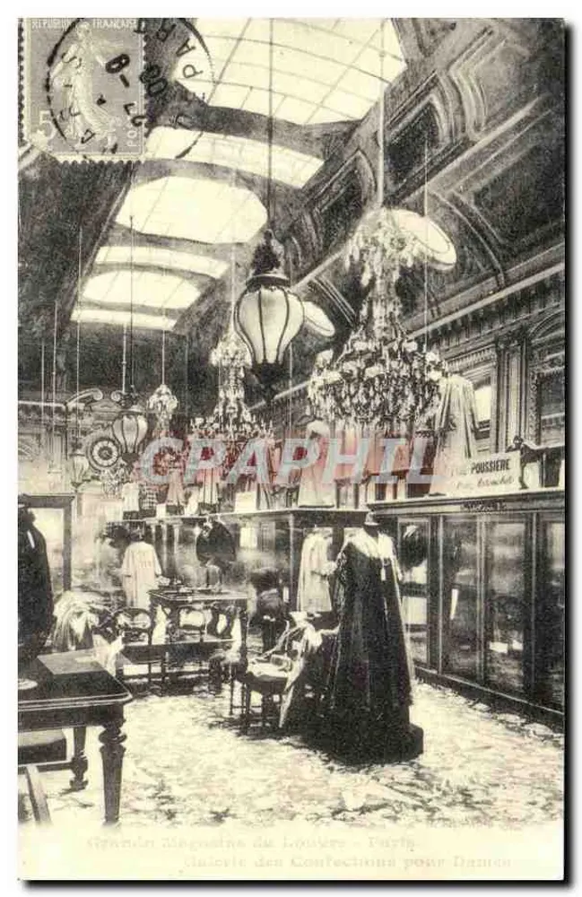 Grandes Magasins du Louvre — Paris — editor POUSSIERE - Frente