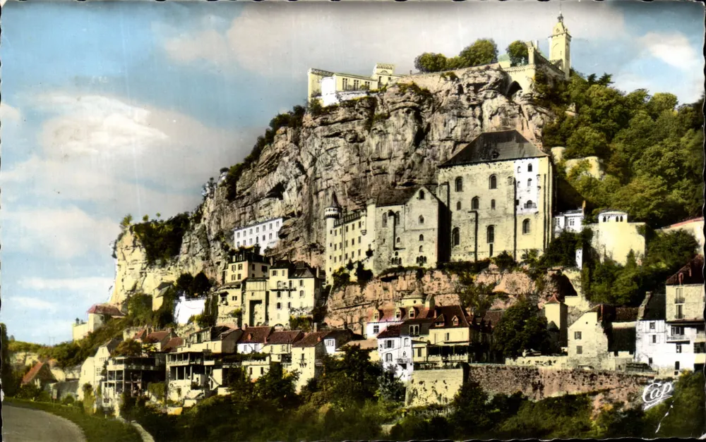 Rocamadour — Allgemeiner Blick von der Straße nach Cahors — CI des Arts Photomécaniques - Vorderseite