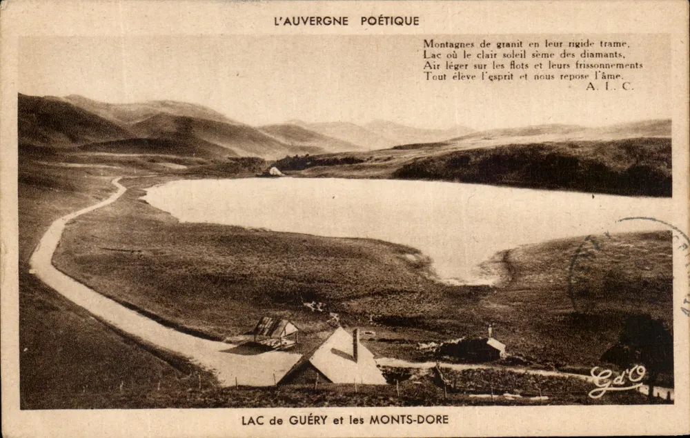 Lago de GUÉRY e os MONTS-DORE — A Auvergne Poética — editor Gd'O - Frente