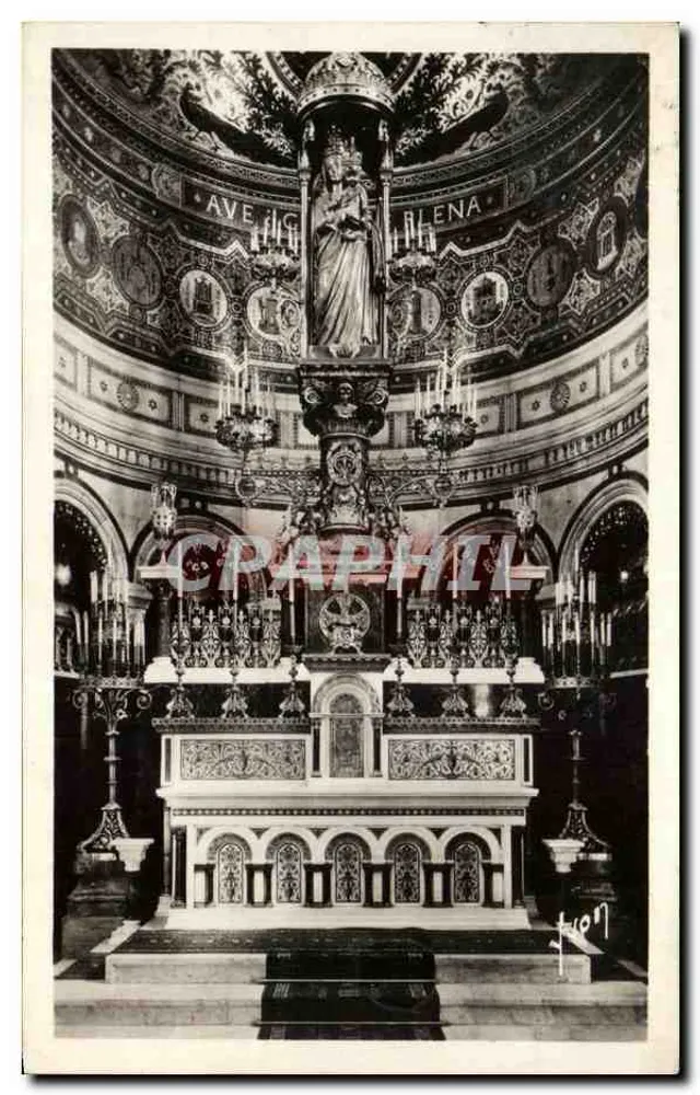Innenansicht der Basilika Notre-Dame de la Garde — Marseille — Sonderausgabe der Basilika - Vorderseite