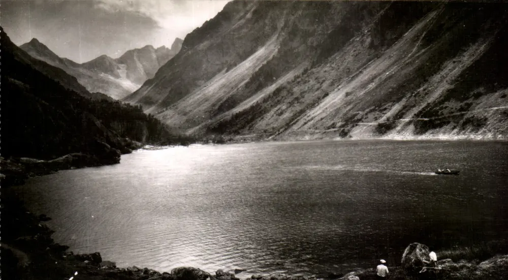 Sonnenuntergang über den See Gaube — Éditions JOVÉ, Pau (B.P.) — Nr. 128 bis - Vorderseite