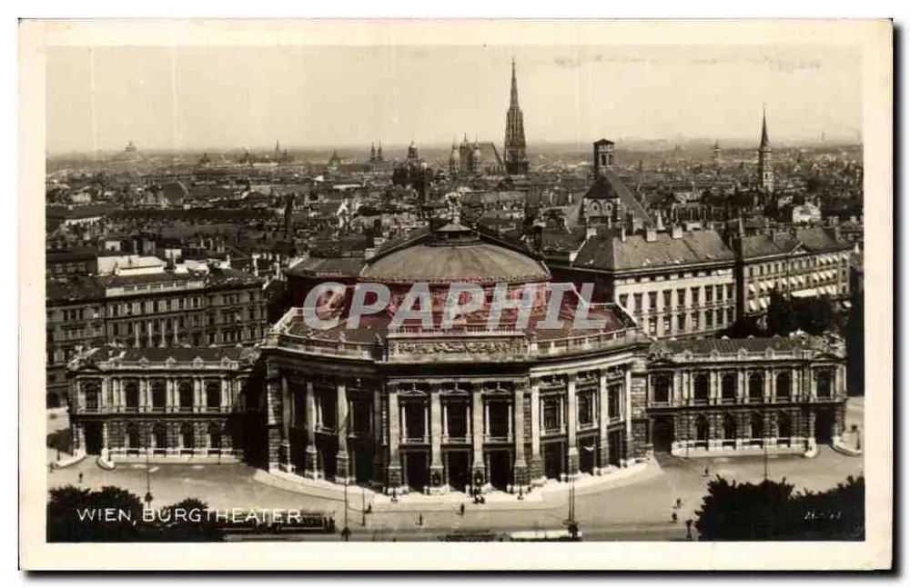 Wien, Burgtheater — Ansicht aus der Stadt — Postkarten Industrie A.G. Wien, n° 26897 - Vorderseite