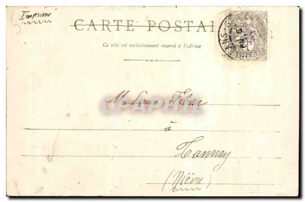 Orléans - Grab von Monsieur Dupanloup — Louis Bouquet, n°33 rue de la République - Rückseite