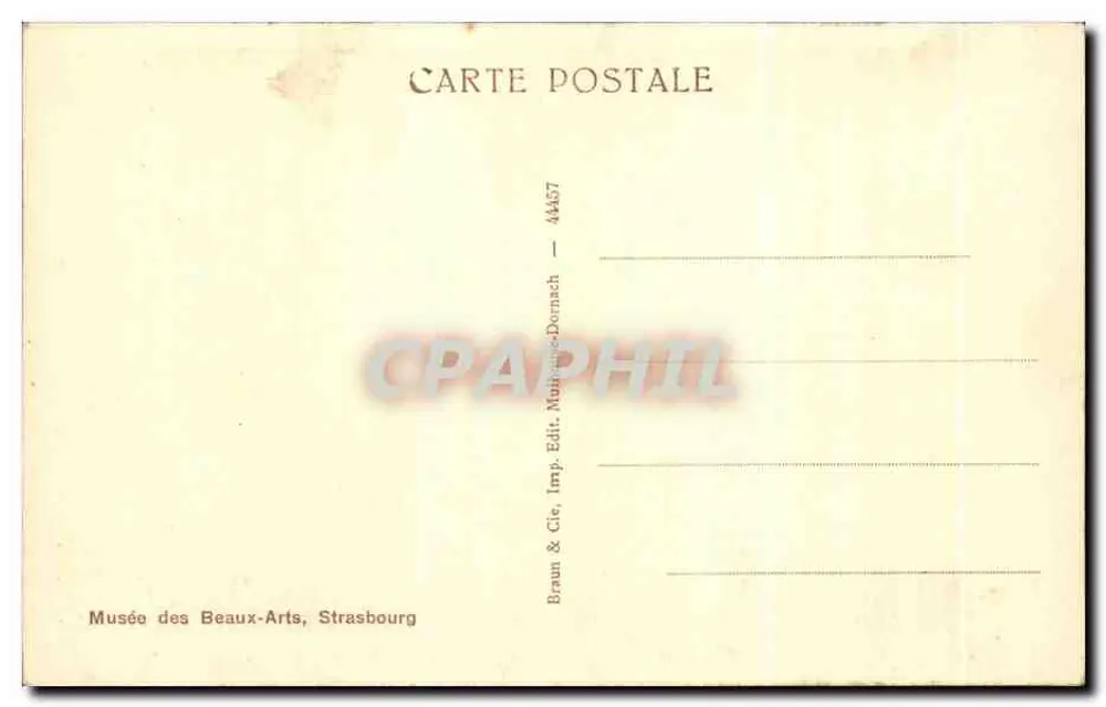 Nicolas Langret — Szene der italienischen Komödie — Museum des Musées des Beaux-Arts, Straßburg - Rückseite