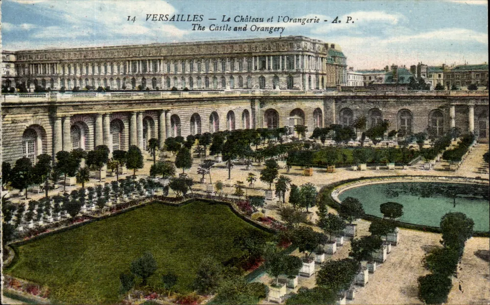 Versailles — O Castelo e a Orangerie — A. P. - Frente