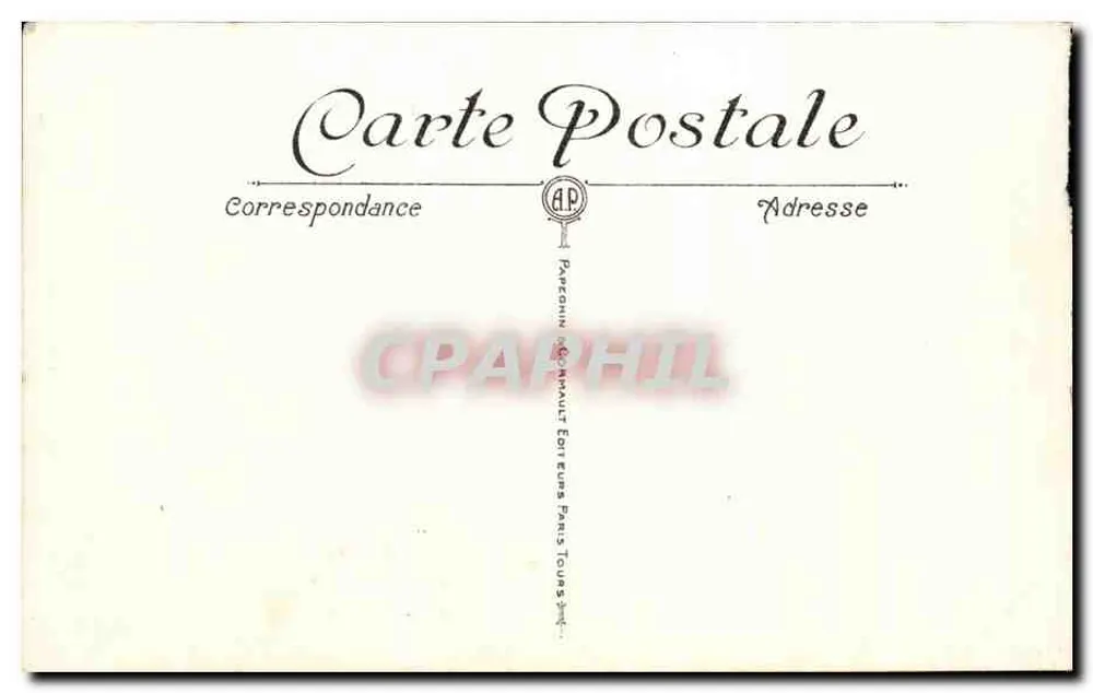 Versailles — O Castelo, Fachada do Palácio — A.P. - Verso