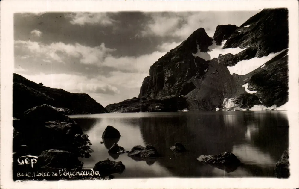 Lago de l'Eychauda — vista alpina — GEP n°84421 - Frente