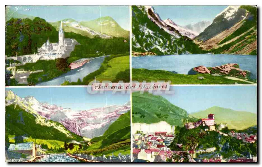 Scènes des Pyrénées — Quatre vues (éditeur P. CHAMBON à Lourdes, n°79) - Frente