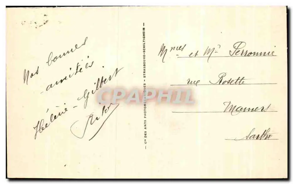 Argentan — A Igreja de São Germain — Bilhete postal moderno n°23 - Verso