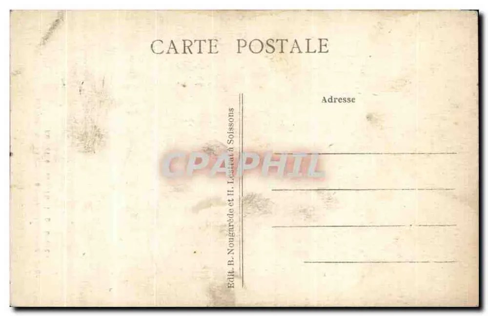 Soissons - A Catedral - A Grande Brecha - Verso