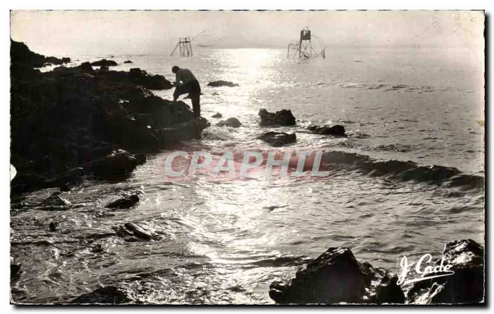 Le Pointeau - Gegenlicht über das Meer — Jacques Cade — Foto VERITABLE - Vorderseite
