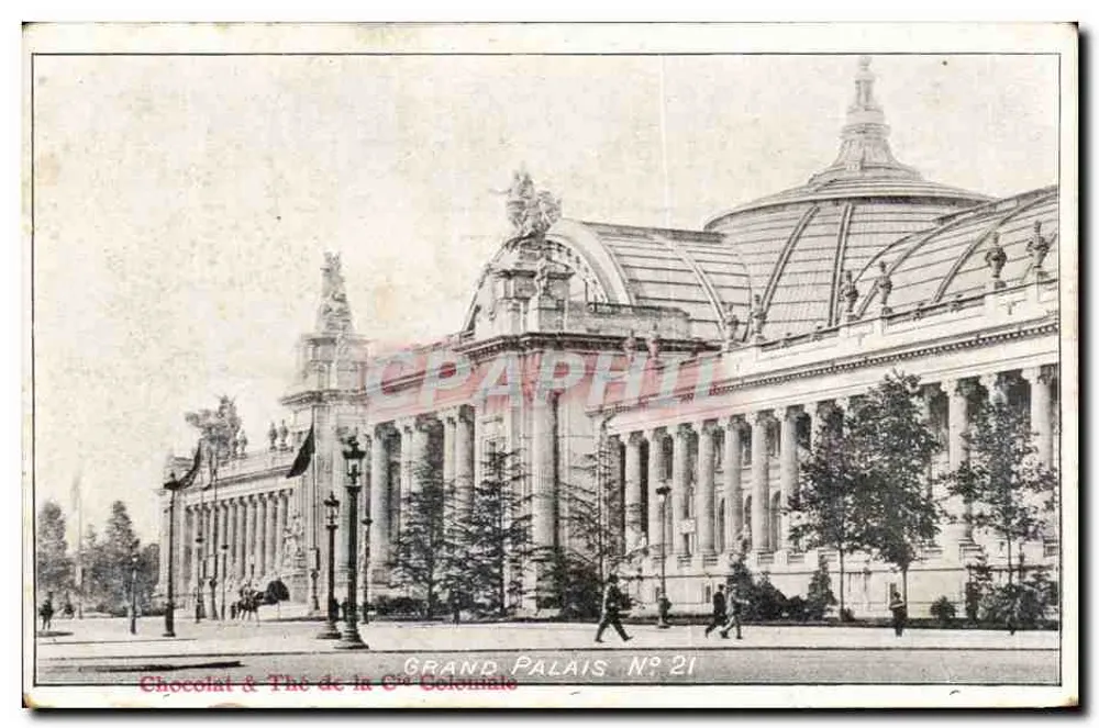 Grand Palais — Exposição Colonial 1931 — Chocolat & Thé de la Coloniale, N°21 - Frente