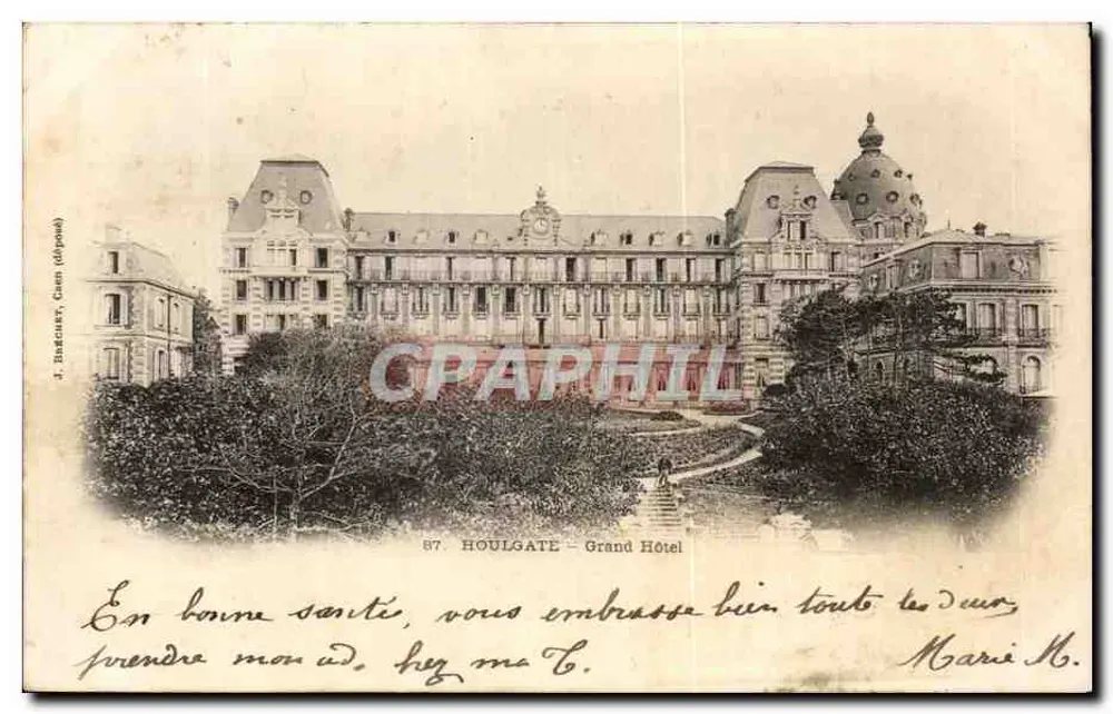 Houlgate — Grand Hôtel — J. Baffecourt, Caen (dép. 14) - Frente