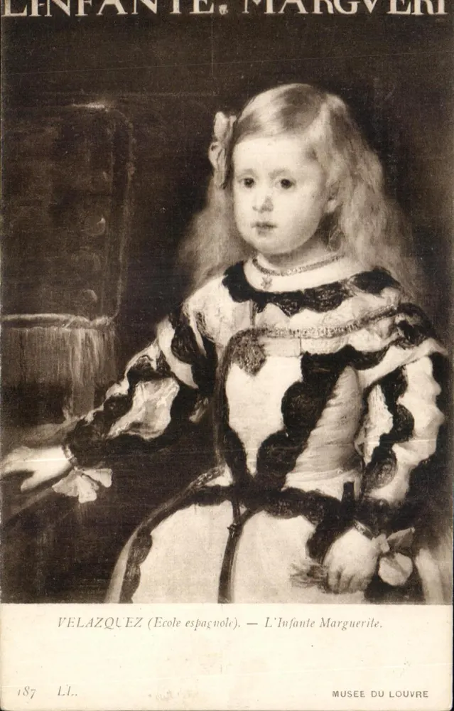 De Infanta Margriet — Velázquez (Spaanse school) — Louvre Museum - Voorkant