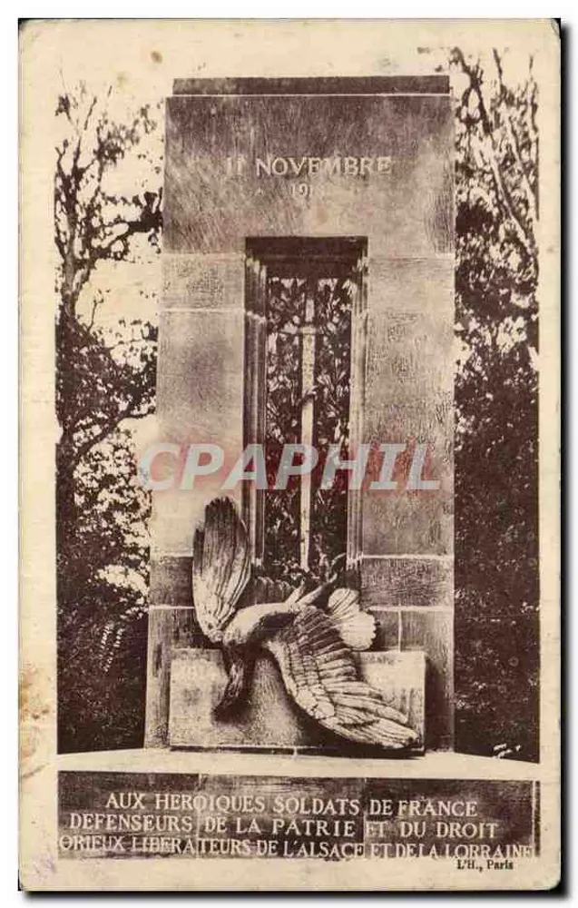 Monument du Marin — Clairière de l'Armistice — Forêt de Compiègne — Édition Ed. Brandt - Recto