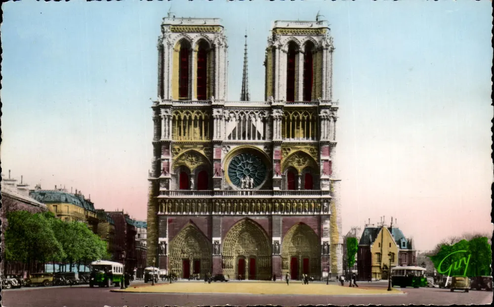 Notre-Dame de Paris — Kathedrale und Platz (1163-1260) — André Laconte, Guy - Vorderseite