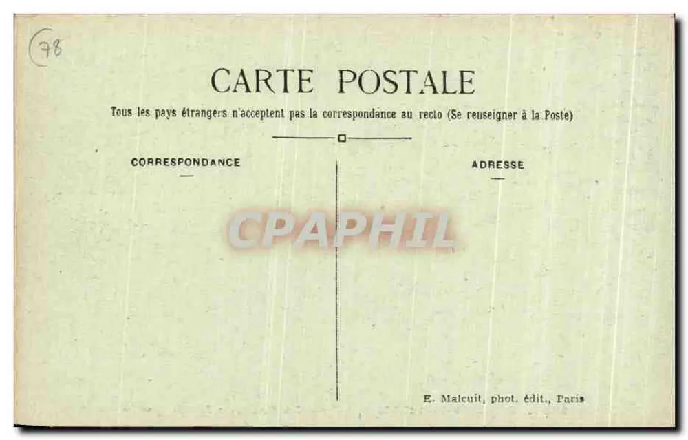 CERNAY-la-VILLE — Die Höhle der Brigandans — E. Malcuit, phot. publ., Paris - Rückseite