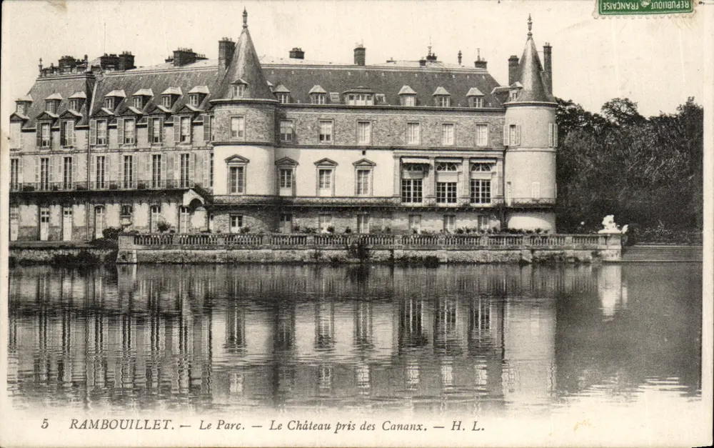 Rambouillet — Le Parc — Le Château pris des Cananx — H. L. - Vorderseite