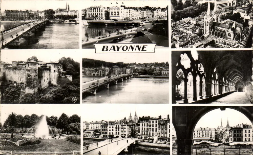 Bayonne — vista panorâmica — L. Chotagneau, 92, cours Victor-Hugo, Bordeaux - Frente