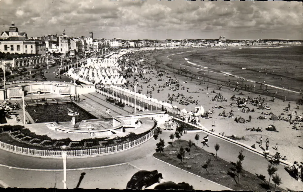 Praia de Sainte-Adresse — vista aérea — Edição J. Poupain, (Southe) - Frente