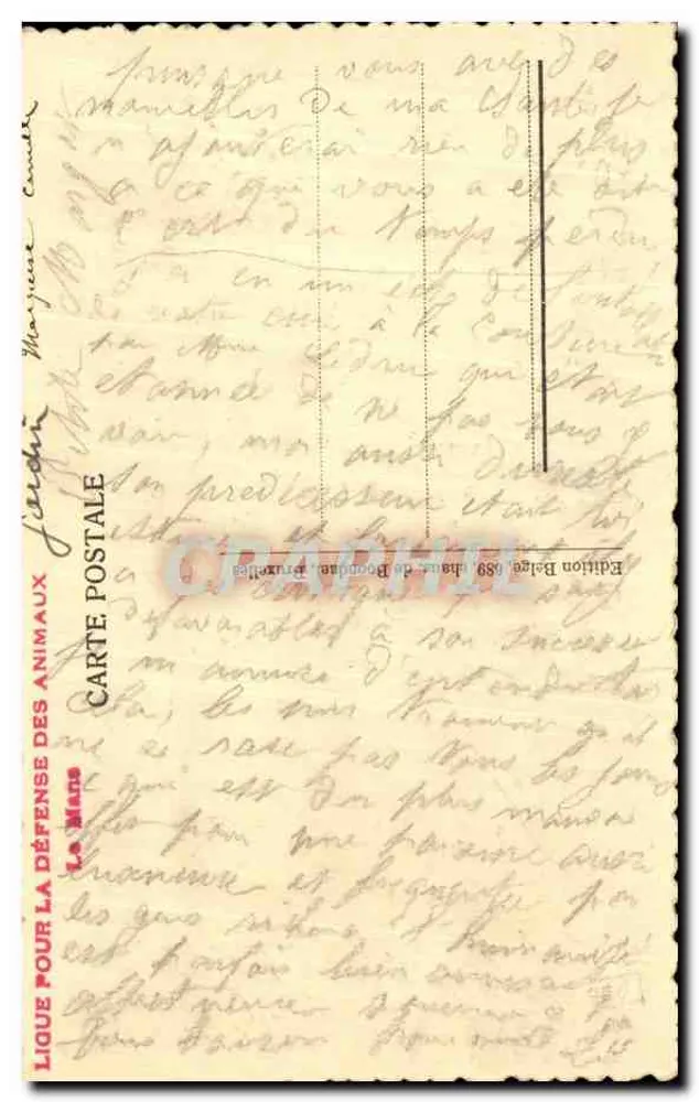 São Francisco de Assis — com pássaros — Edição La Maîne - Verso