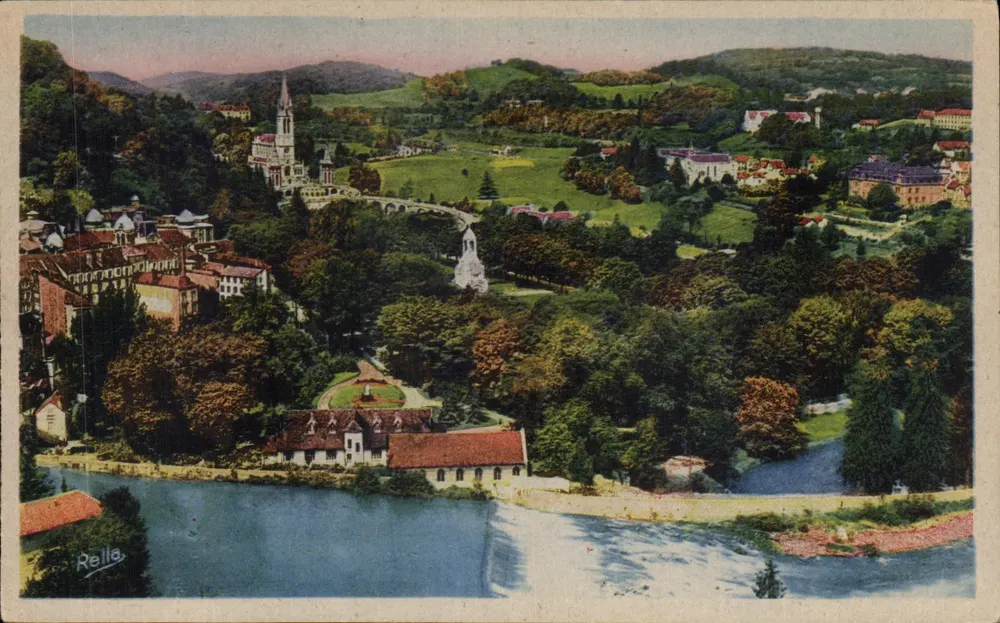 Lourdes — Allgemeiner Blick vom Schloss-Fort — Rella - Vorderseite