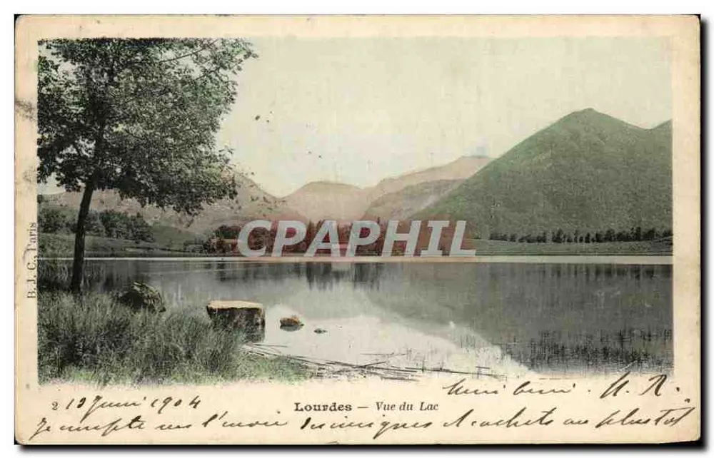 Lourdes — Vista do Lago — B. J. C. Tours - Frente