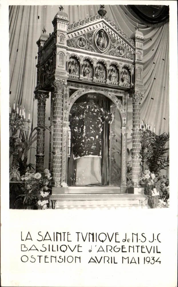 Die Heilige Grabstätte unseres Herrn Jesus Christus — Basilika von Argentevil — Ausstellung April/Mai 1934 - Vorderseite