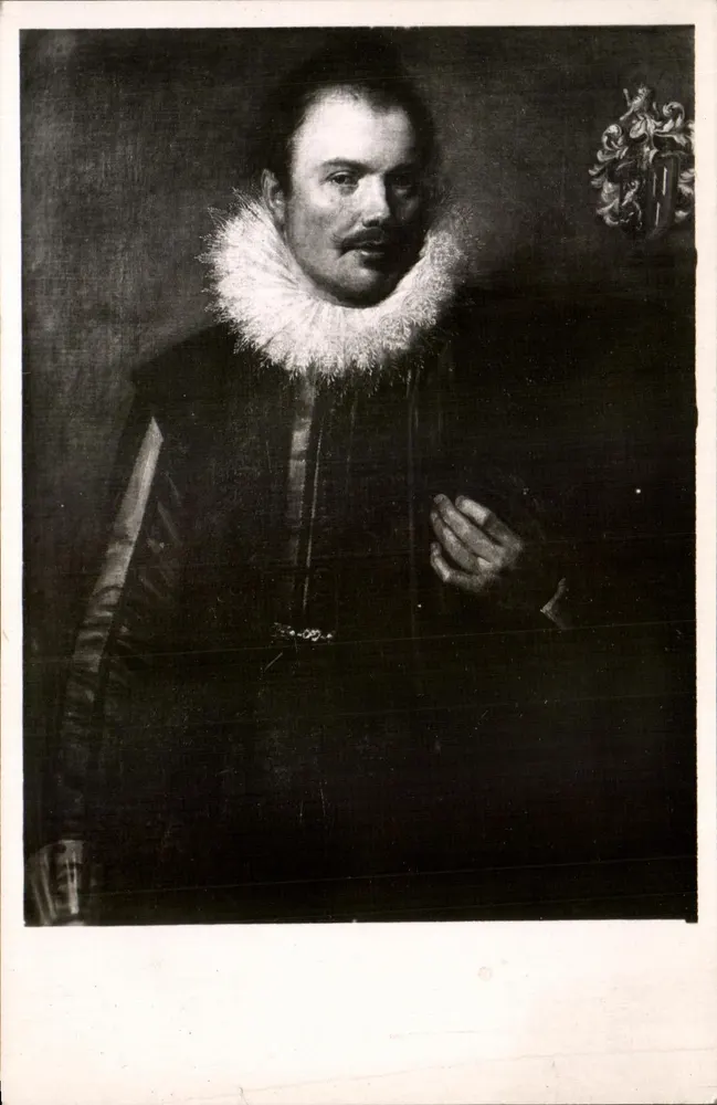 Retrato de um homem em traje da Renascença — editor desconhecido, número de série não visível - Frente