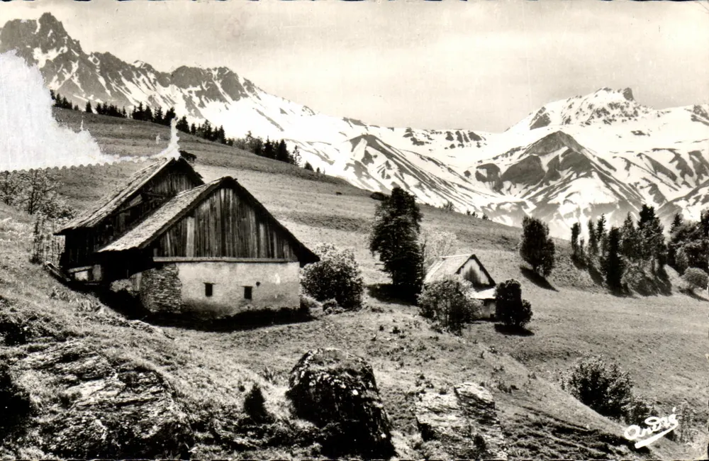 Bergchalets — Alpinlandschaften — Kunstausgabe André, Grenoble - Vorderseite