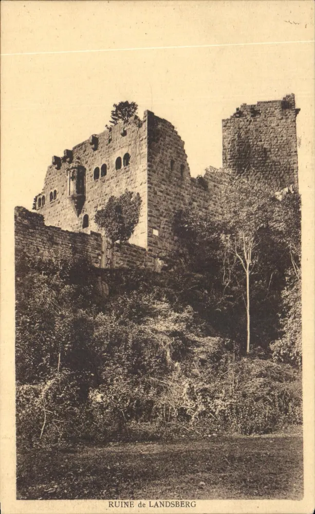 Ruínas de Landsberg — Editor Félix Lab, Strasbourg - Frente
