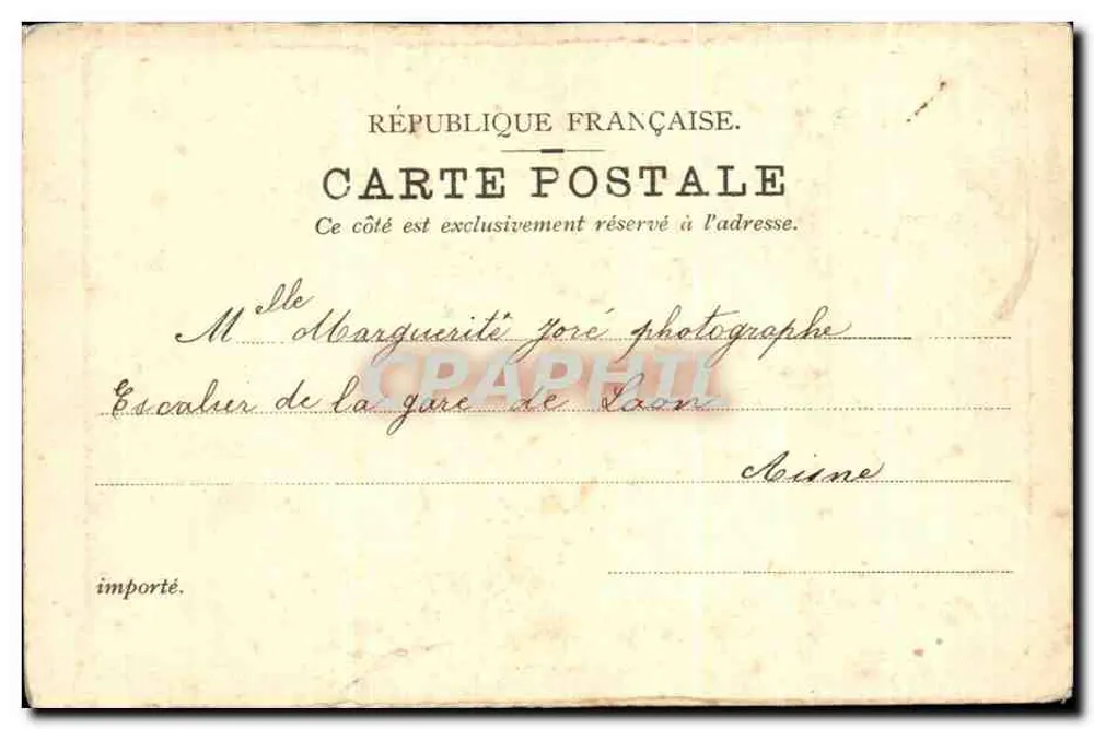 Die Grand Boulevards — Porte Saint-Martin und Porte Saint-Denis — J. W. H. à B. Caprice, Nr. 448 - Rückseite