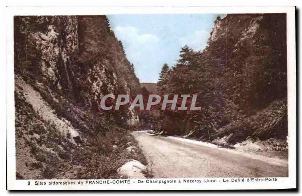 Der Entre-Porte-Pass — pittoreske Orte der Franche-Comté — Edition Louis Lacroix, Nozeroy (Jura) - Vorderseite